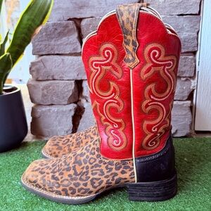Ariat Quickdraw Leopard Print Foot Women’s Western Boots